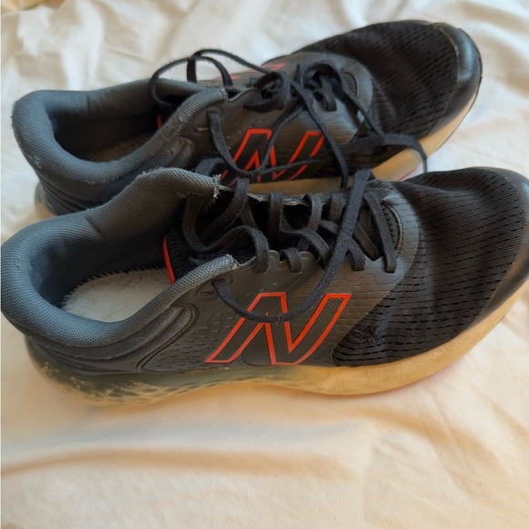 New Balance Other - New Balance Gray and Red Athletic Shoes with Lace-Up Design